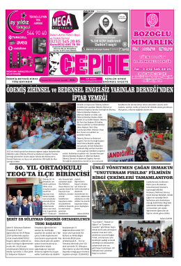12.07.2014 Tarihli Cephe Gazetesi