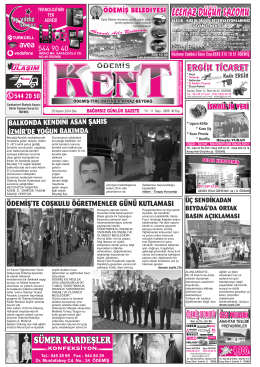 25-11-2014 Tarihli Kent Gazetesi