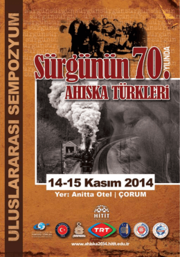 Untitled - Sürgünün 70. Yılında Ahıska Türkleri Uluslararası