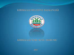 Kırıkkale İçme Suyu Durumu, Kırıkkale Belediyesi