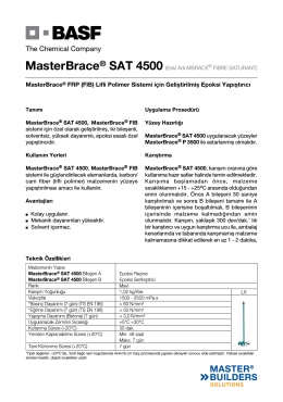 MasterBrace® FRP (FIB) Lifli Polimer Sistemi için