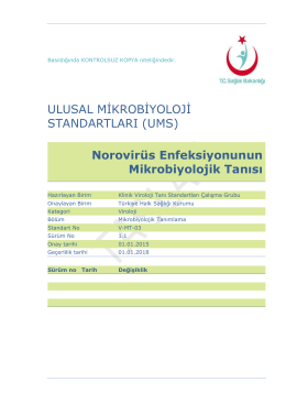 Norovirus enfeksiyonu - Türkiye Halk Sağlığı Kurumu