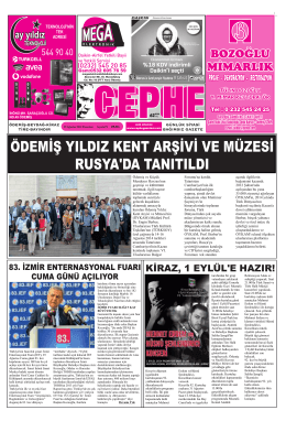 25.08.2014 Tarihli Cephe Gazetesi