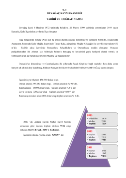 tc beyağaç kaymakamlığı tarihi ve coğrafi yapısı