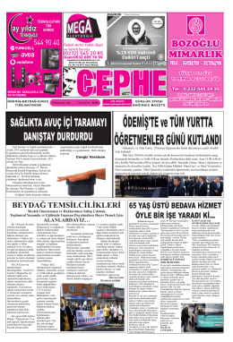 25.11.2014 Tarihli Cephe Gazetesi