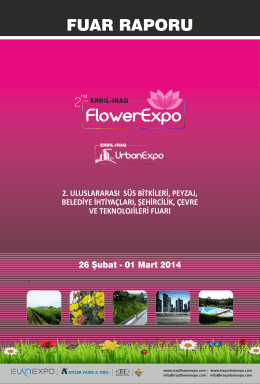 2014 FlowerExpo - UrbanExpo Fuar Raporu