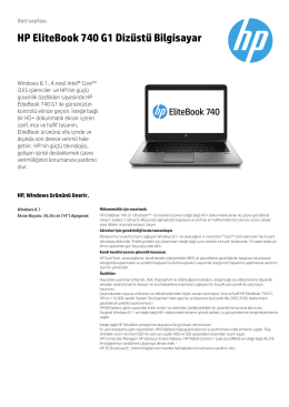 HP EliteBook 740 G1 Dizüstü Bilgisayar