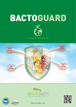 ORGANİK GÜBRELER - Bactogen Biyoteknolojik Ürünler
