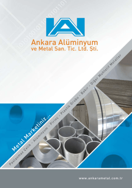 bilgisayarınıza indirebilir - Ankara Alüminyum ve Metal San. Tic. Ltd