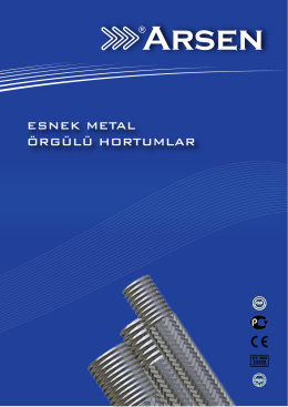 Esnek Metal Örgülü Hortumlar - Arsenflex