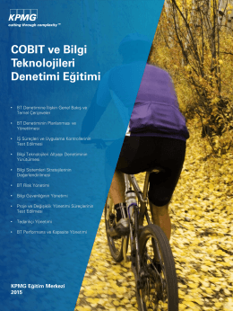 COBIT ve Bilgi Teknolojileri Denetimi (PDF 592 KB)