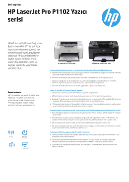 HP LaserJet Pro P1102 Yazıcı serisi