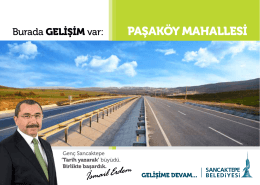PAŞAKÖY MAHALLESİ - Sancaktepe Belediyesi