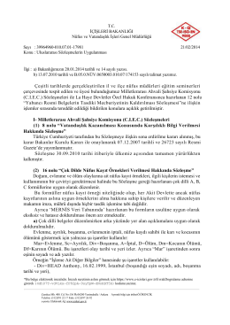 Uluslararası Sözleşmelerin Uygulanması (21.02.2014