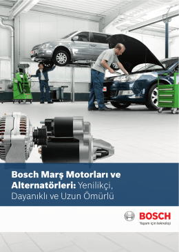 Bosch marş motorları ve alternatörleri