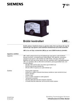 7101 Brülör kontrolleri LME
