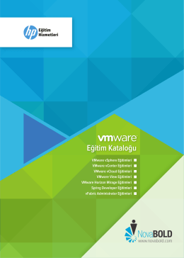VMware vSphere - NovaBOLD Bilgi Teknolojileri Danışmanlık ve