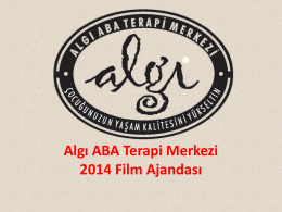 2014 Film Ajandası - Algı ABA Terapi Merkezi