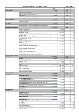 2015 mali yılı burdur il özel idaresi bütçesi