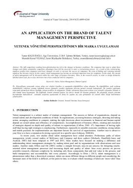 an application on the brand of talent management