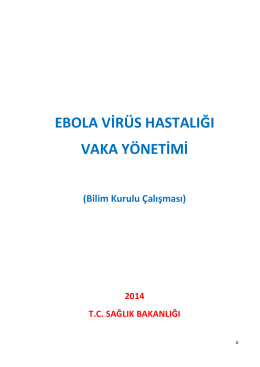ebola virüs hastalığı vaka yönetimi