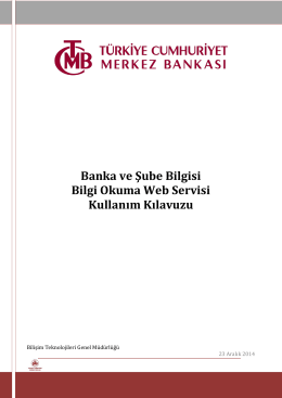 BaŞub OKU Web Servisi - TCMB EFT