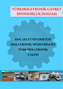 kocaeli üniversitesi mekatronik mühendisliği türkmekatronik takımı