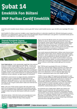 Şubat - BNP Paribas Cardif Emeklilik