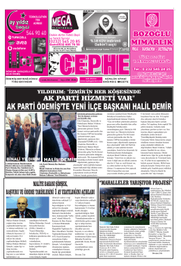 01.12.2014 Tarihli Cephe Gazetesi