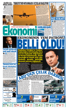 27 ağustos 2014 - Ekonomi Gazetesi