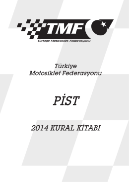 2014 kural kitabı - Türkiye Motosiklet Federasyonu