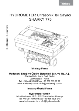 SHARKY 775 Kullanım Kılavuzu