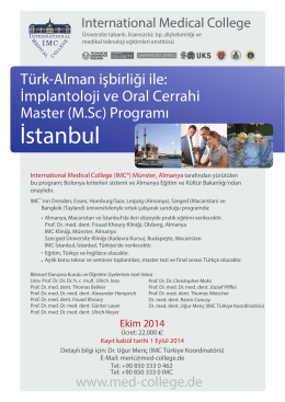 İstanbul - International Medical College IMC