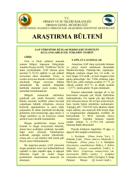 GDA. Arşt. Bülteni 005 - Batı Karadeniz Ormancılık Araştırma