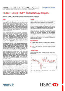HSBC Turkey Manufacturing PMI press release - Jun