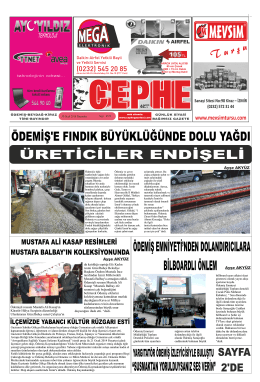 30.01.2014 Tarihli Cephe Gazetesi