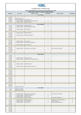 grade 9 exam schedule - SEV American College