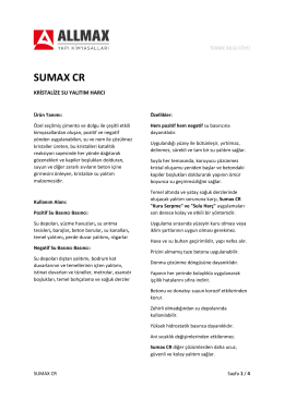 SUMAX CR - Allmax Yapı Kimyasalları