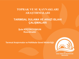 Tarımsal Sulama ve Arazi Islahı_Sule Kucukcoskun