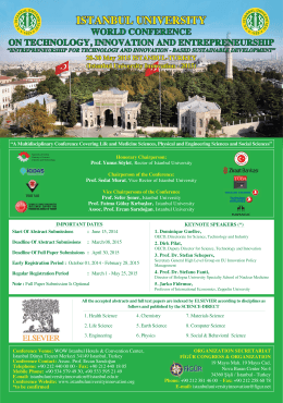 conference flyer - World Conference on Technology, Innovation and