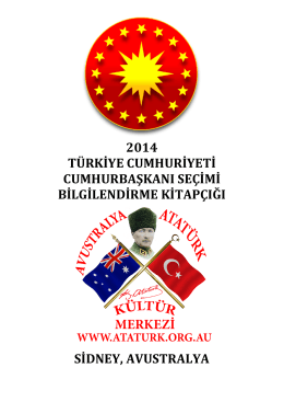 aakm kitapçık 2014 türkiye cumhuriyeti cumhurbaşkanı seçimleri