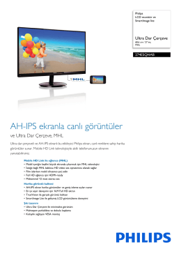 274E5QHAB/00 Philips LCD monitör ve SmartImage lite