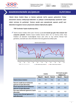 2011 ıv. çeyrek strateji raporu makroekonomik gelişmeler 31/07/2014