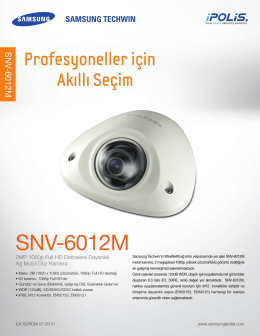 SNV-6012M Datasheet