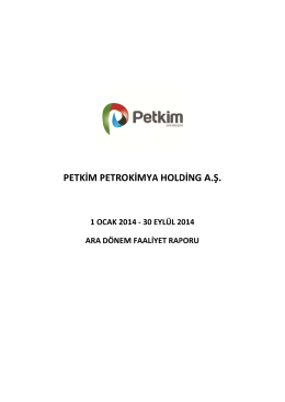 Dosyayı İndir (0,3 Mb) - Petkim PetroKimya Holding A.Ş.