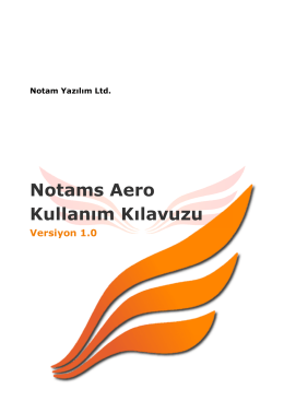Notams Aero Kullanım Kılavuzu