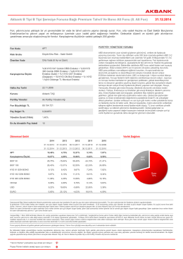 Akbank B Tipi Premium Tahvilbono Fonu