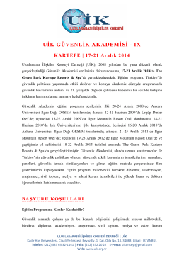 UİK GÜVENLİK AKADEMİSİ