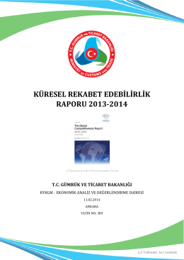 küresel rekabet edebilirlik raporu 2013-2014