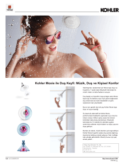 Kohler Moxie ile Duş Keyfi: Müzik, Duş ve Kişisel Konfor